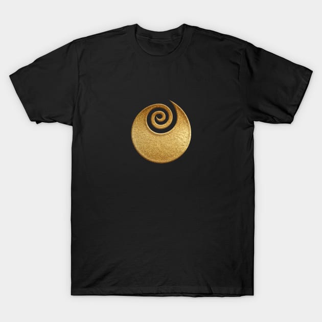 Ibaraki Prefecture Symbol in Gold Faux T-Shirt by Takeda_Art